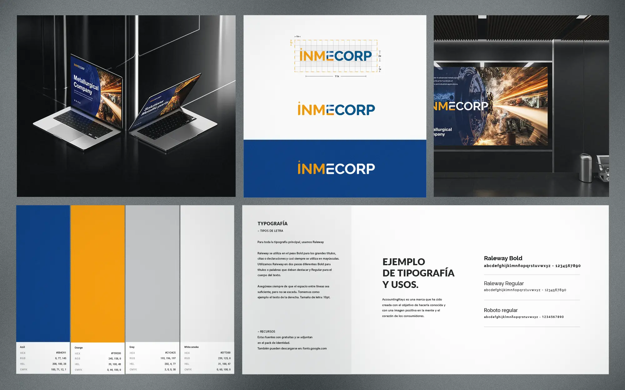 Brand guide design Imcorp, Tony Hall